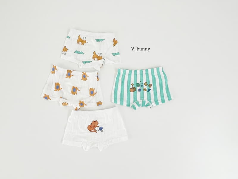 V Bunny - Korean Children Fashion - #kidsshorts - Minino Underwear Set Boy