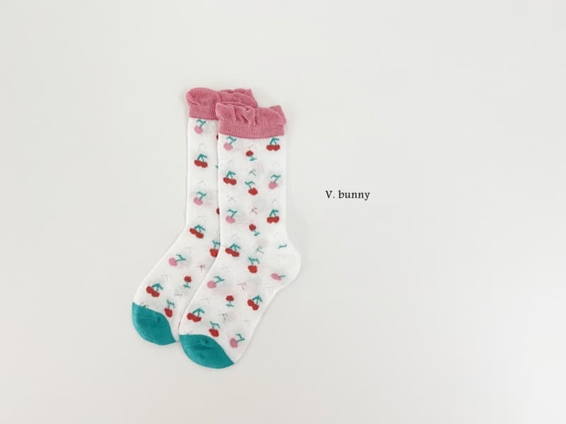 V Bunny - Korean Children Fashion - #kidzfashiontrend - Fruit Flower Socks Set - 8