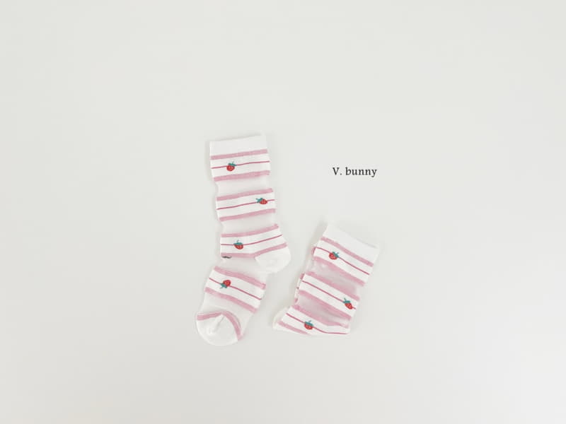 V Bunny - Korean Children Fashion - #magicofchildhood - Embossing Socks Set - 4