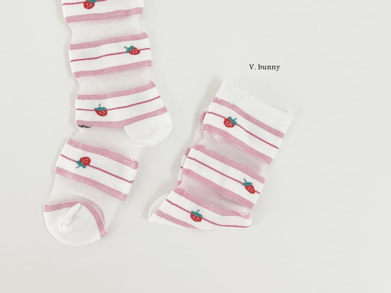 V Bunny - Korean Children Fashion - #prettylittlegirls - Embossing Socks Set - 5