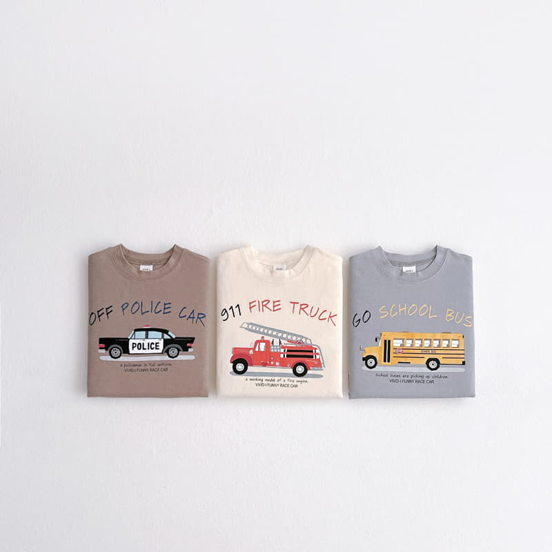 Vivid I - Korean Children Fashion - #Kfashion4kids - Car Tee