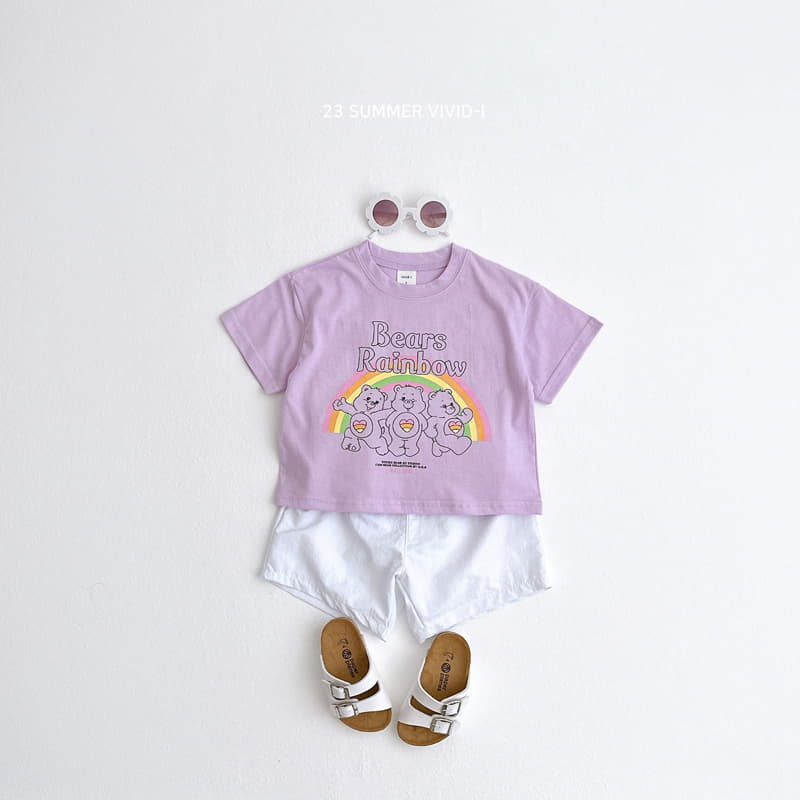 Vivid I - Korean Children Fashion - #Kfashion4kids - Rainbow Bear Tee - 10