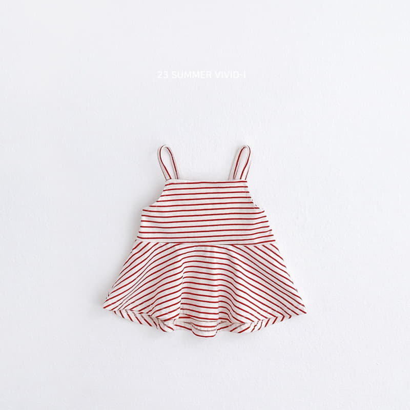 Vivid I - Korean Children Fashion - #Kfashion4kids - Stripes Bustier - 3