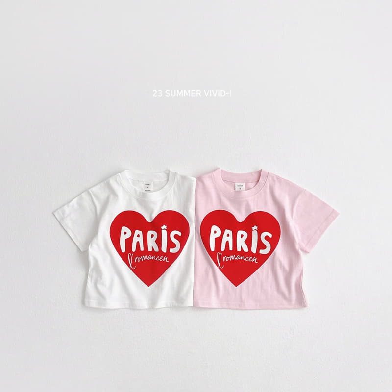 Vivid I - Korean Children Fashion - #childofig - Paris Heart Tee - 3