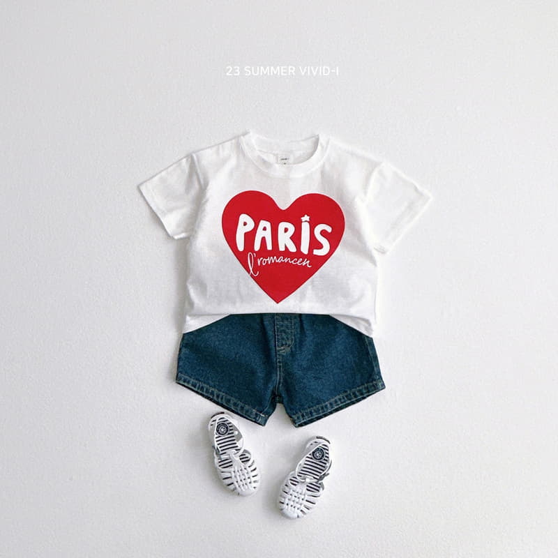 Vivid I - Korean Children Fashion - #childofig - Paris Heart Tee - 4