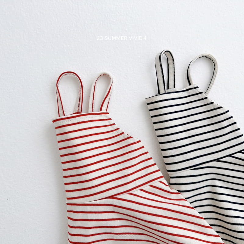 Vivid I - Korean Children Fashion - #childofig - Stripes Bustier - 11