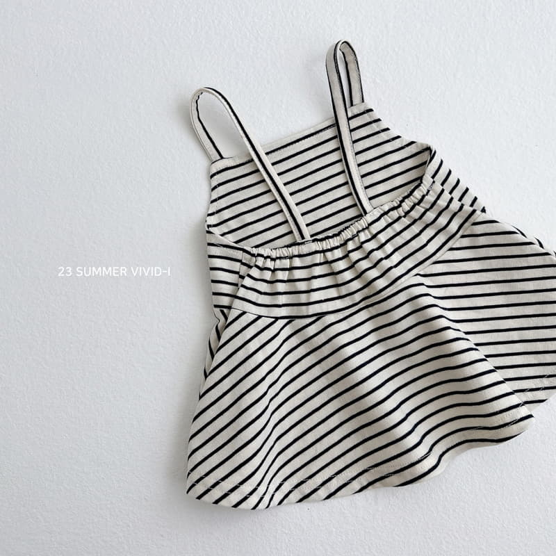 Vivid I - Korean Children Fashion - #childrensboutique - Stripes Bustier - 12