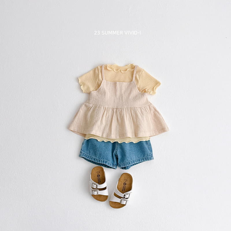 Vivid I - Korean Children Fashion - #childrensboutique - Soap Rib Terry Tee - 11