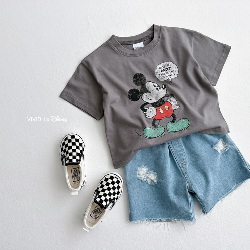 Vivid I - Korean Children Fashion - #childrensboutique - M Vintage Short Sleeves Tee - 7