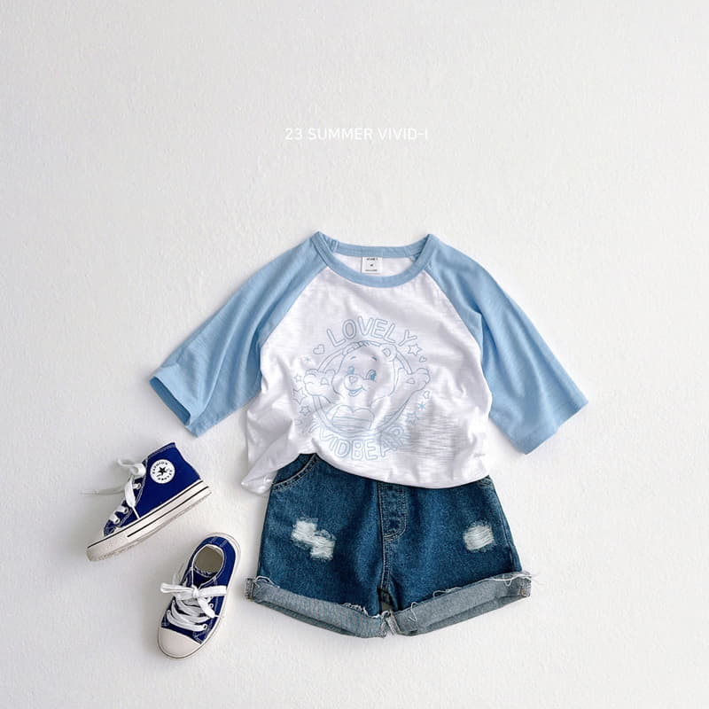 Vivid I - Korean Children Fashion - #designkidswear - 9 Raglan Bear Tee - 12