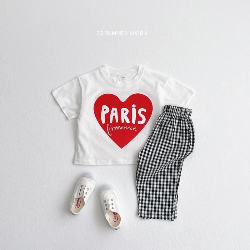 Vivid I - Korean Children Fashion - #designkidswear - Paris Heart Tee - 6