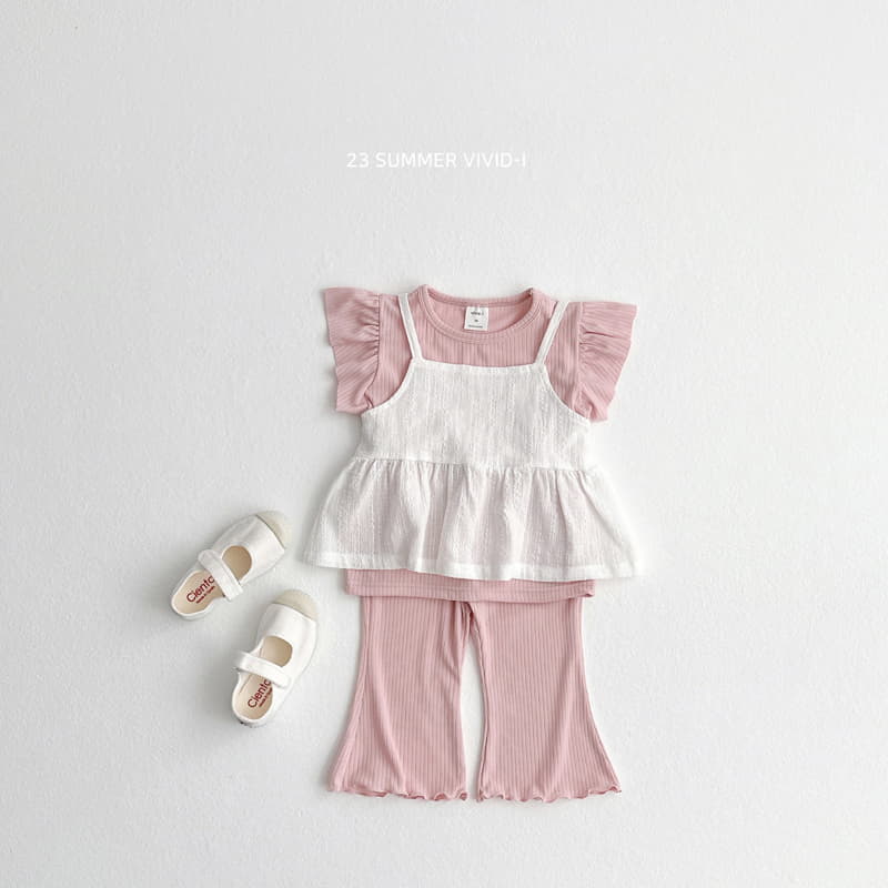 Vivid I - Korean Children Fashion - #designkidswear - Rib Wing Sleeveless - 3