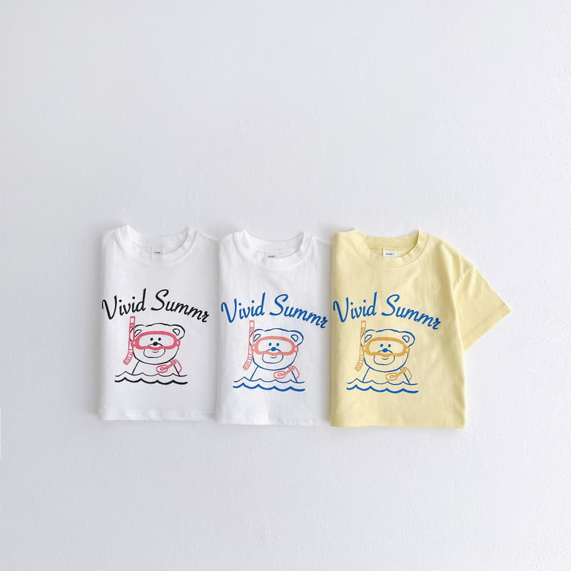 Vivid I - Korean Children Fashion - #designkidswear - Jamsu Bear Tee