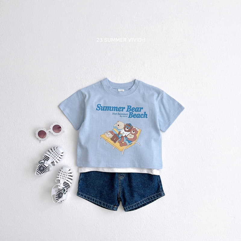 Vivid I - Korean Children Fashion - #discoveringself - Tenning Bear Top Bottom Set - 9