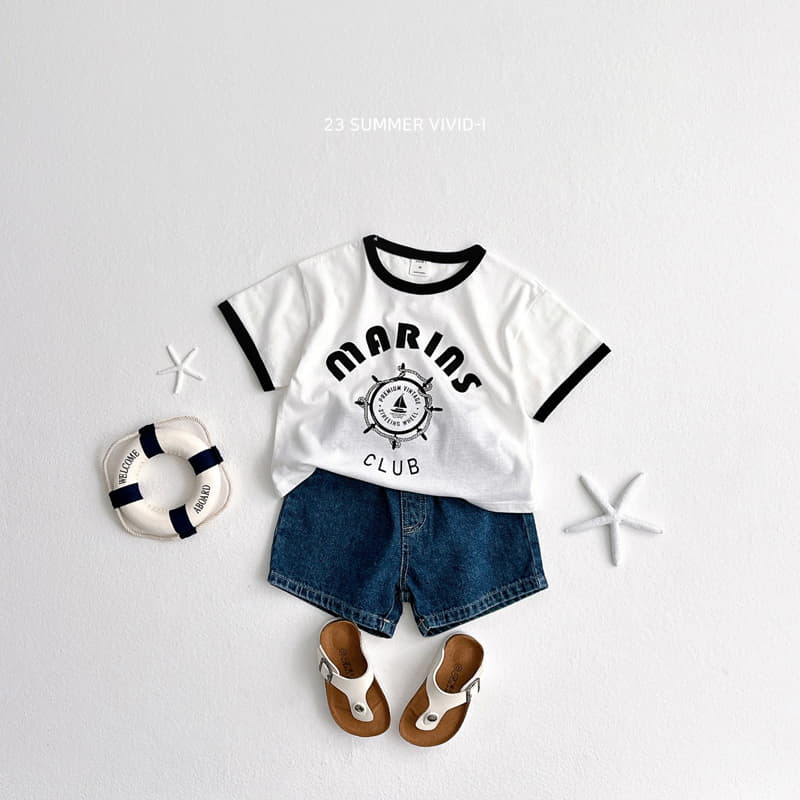 Vivid I - Korean Children Fashion - #fashionkids - Marin Piping Tee - 10