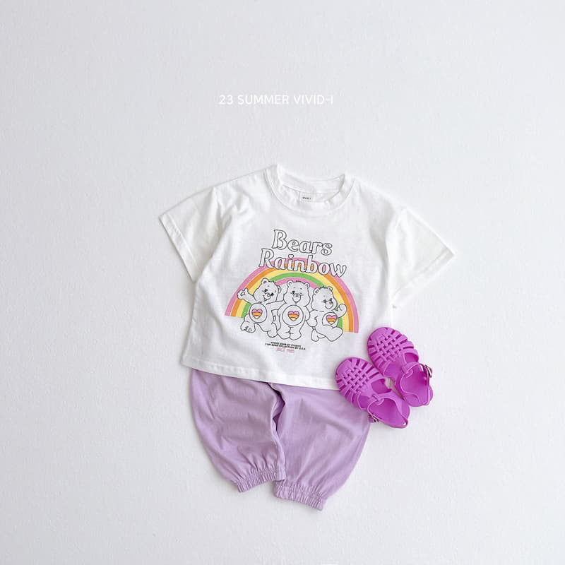 Vivid I - Korean Children Fashion - #fashionkids - Rainbow Bear Tee - 6