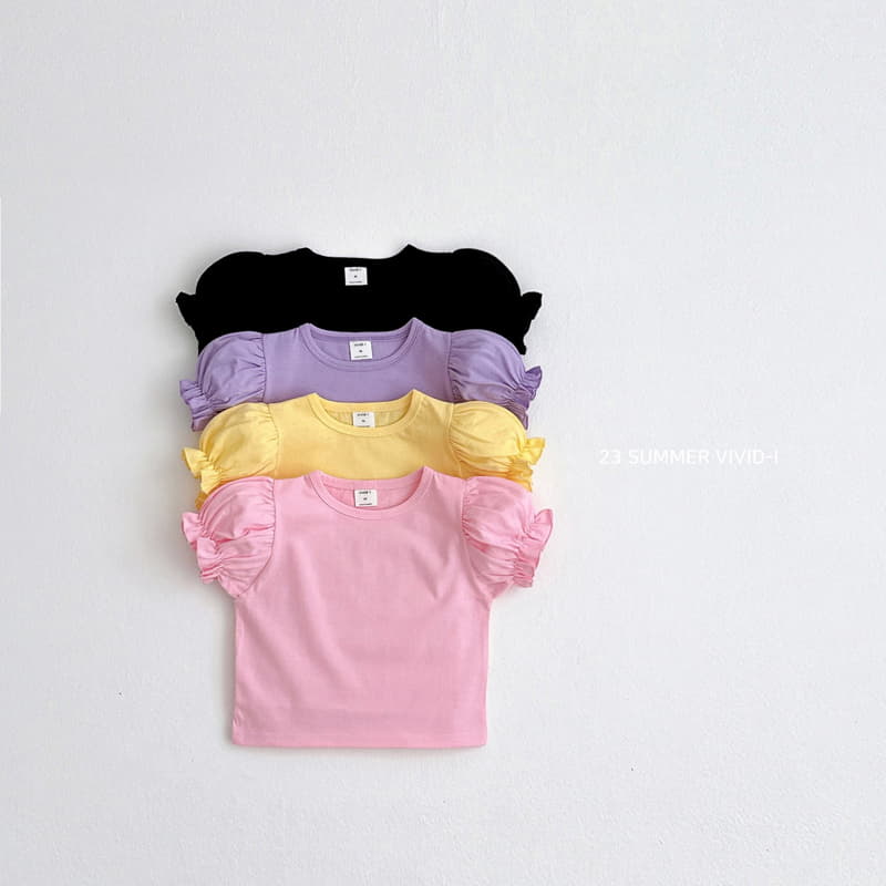 Vivid I - Korean Children Fashion - #fashionkids - Princess Shirring Puff Tee