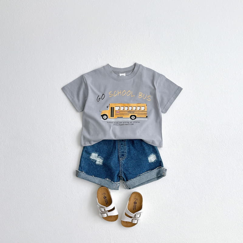 Vivid I - Korean Children Fashion - #kidsshorts - Car Tee - 12