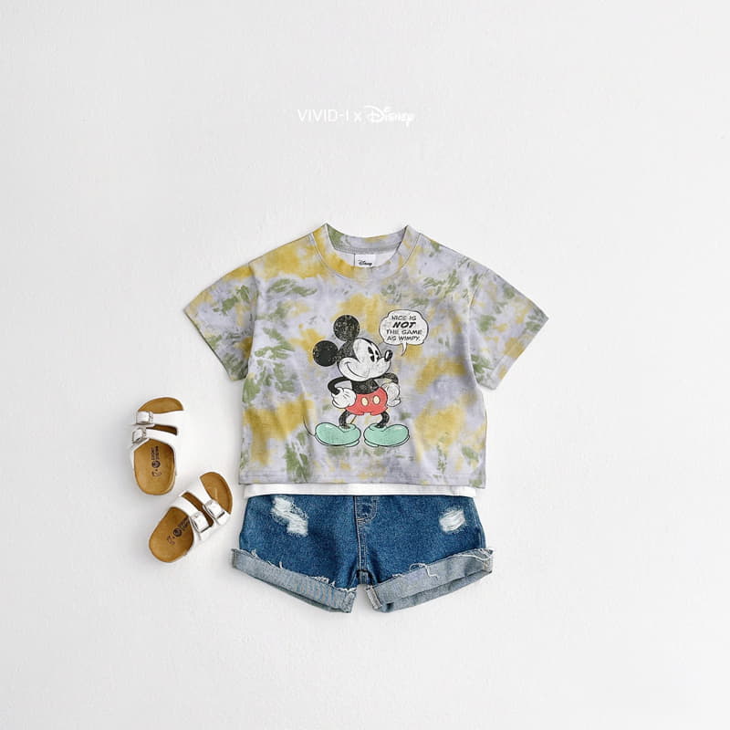 Vivid I - Korean Children Fashion - #kidsshorts - M Water Paint Top Bottom Set - 12