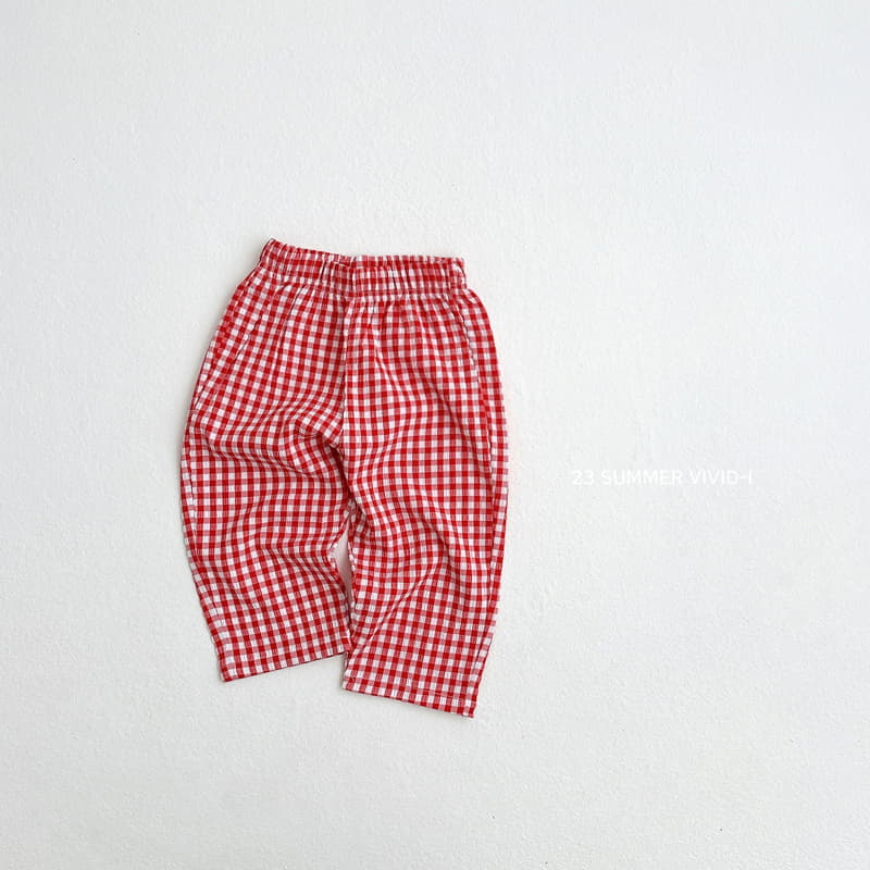 Vivid I - Korean Children Fashion - #kidsshorts - Check Pants - 3