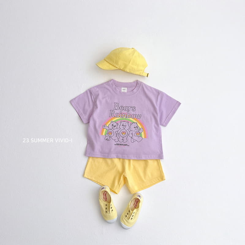 Vivid I - Korean Children Fashion - #kidsstore - Rainbow Bear Tee - 8