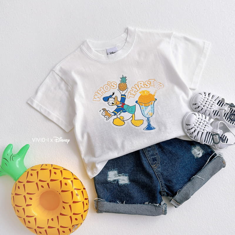 Vivid I - Korean Children Fashion - #kidsshorts - Donald Slush Tee - 4