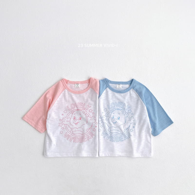 Vivid I - Korean Children Fashion - #kidzfashiontrend - 9 Raglan Bear Tee - 3