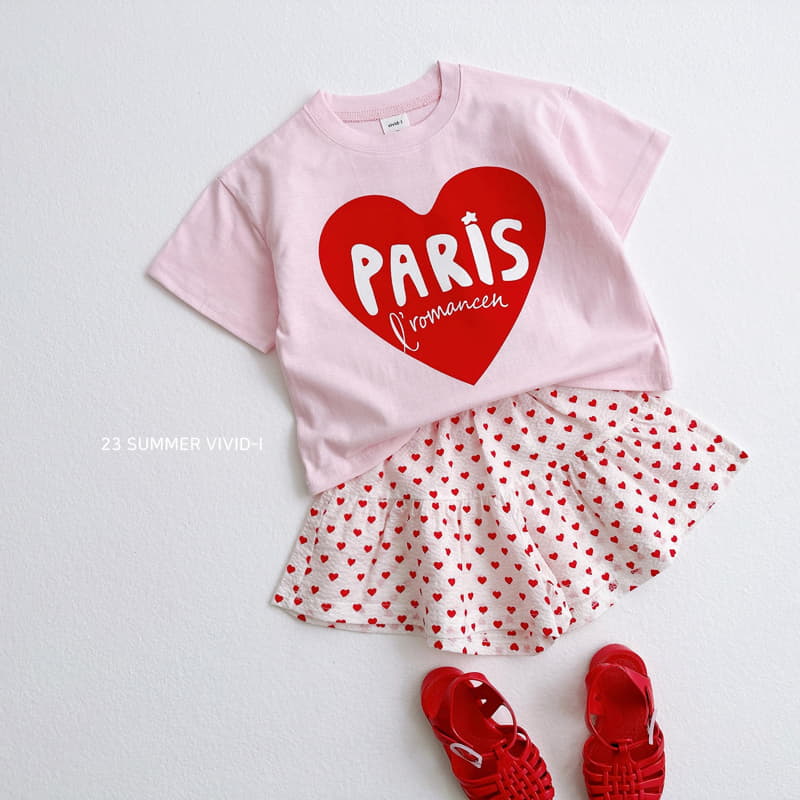 Vivid I - Korean Children Fashion - #kidzfashiontrend - Paris Heart Tee - 11