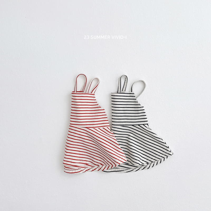 Vivid I - Korean Children Fashion - #kidzfashiontrend - Stripes Bustier - 2