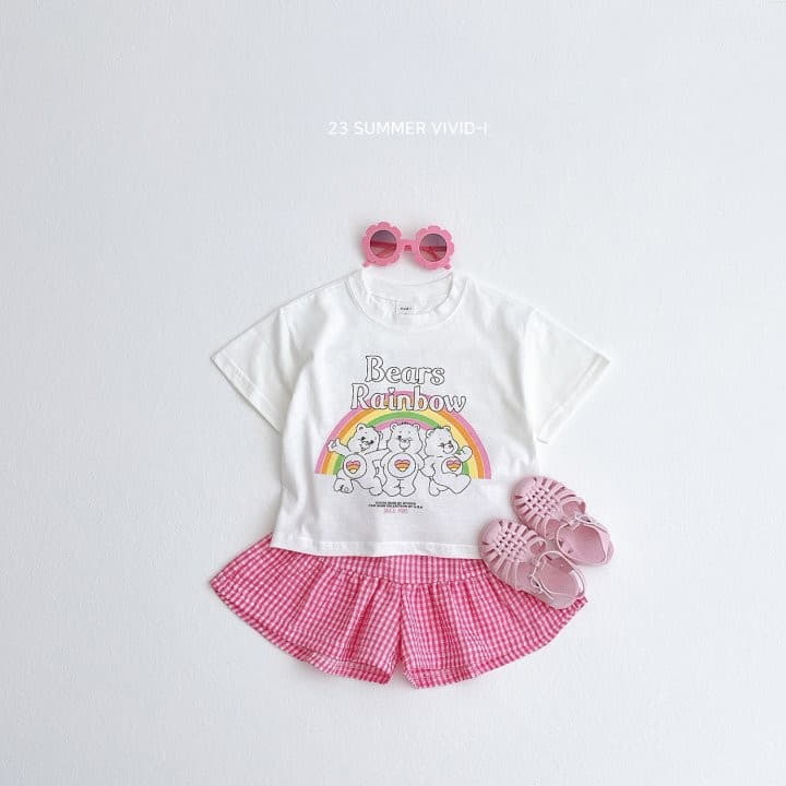 Vivid I - Korean Children Fashion - #littlefashionista - Check Skirt Pants - 11