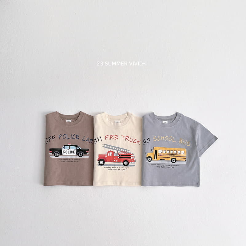 Vivid I - Korean Children Fashion - #littlefashionista - Car Tee - 2