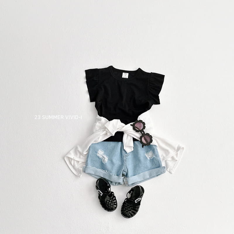 Vivid I - Korean Children Fashion - #littlefashionista - Rib Wing Sleeveless - 10