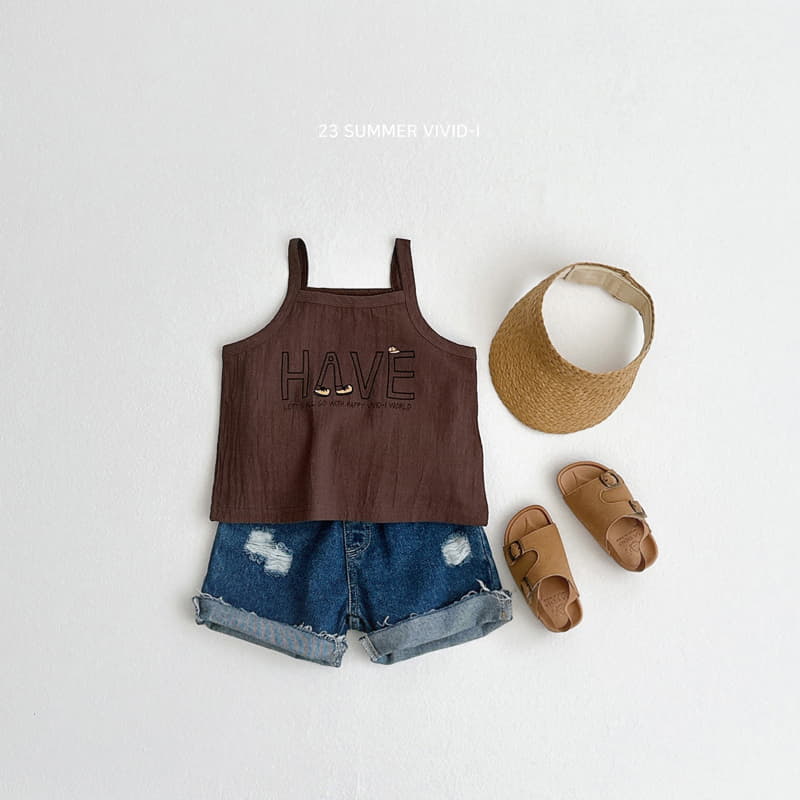 Vivid I - Korean Children Fashion - #littlefashionista - Have Linen Sleeveless - 9