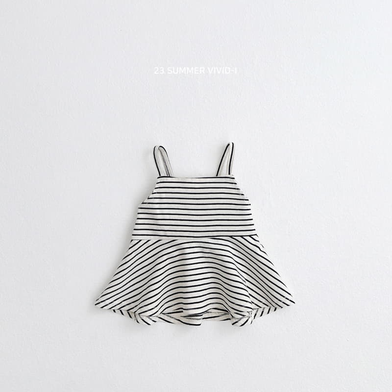 Vivid I - Korean Children Fashion - #Kfashion4kids - Stripes Bustier - 4