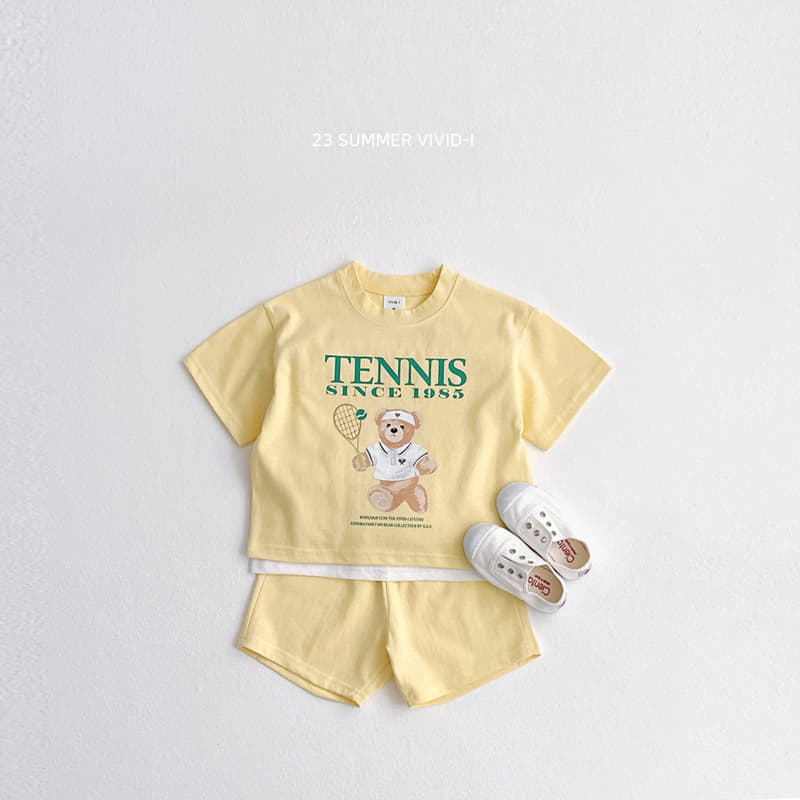 Vivid I - Korean Children Fashion - #littlefashionista - Tennis Top Bottom Set - 2