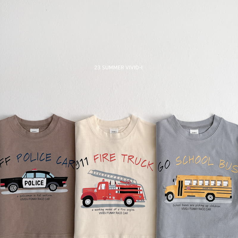 Vivid I - Korean Children Fashion - #magicofchildhood - Car Tee - 3