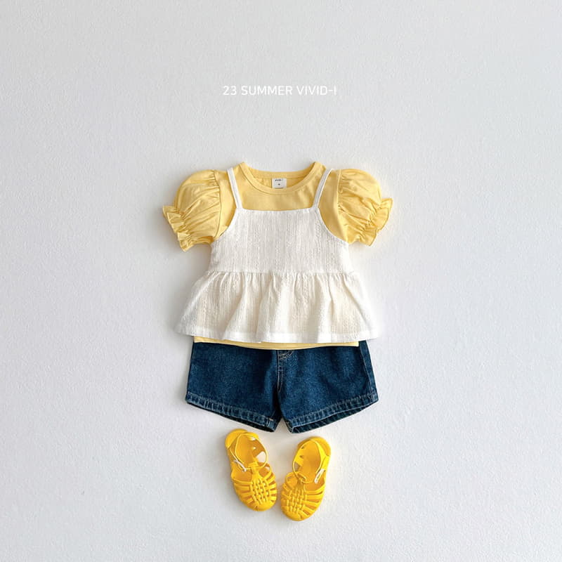 Vivid I - Korean Children Fashion - #magicofchildhood - Princess Shirring Puff Tee - 7