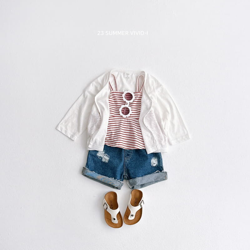 Vivid I - Korean Children Fashion - #magicofchildhood - Stripes Bustier - 5