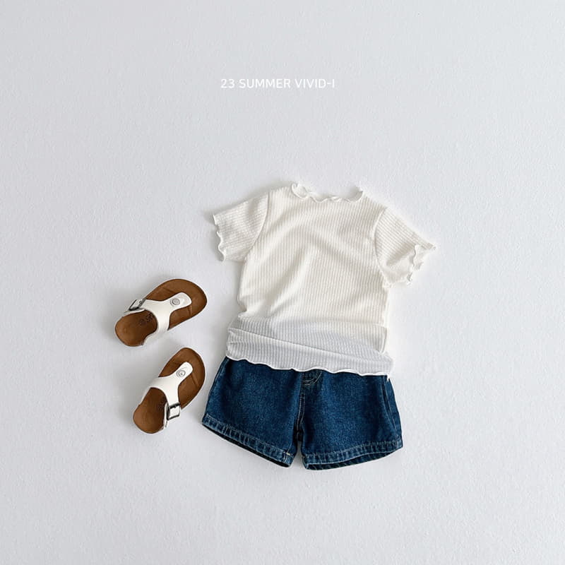 Vivid I - Korean Children Fashion - #littlefashionista - Soap Rib Terry Tee - 4