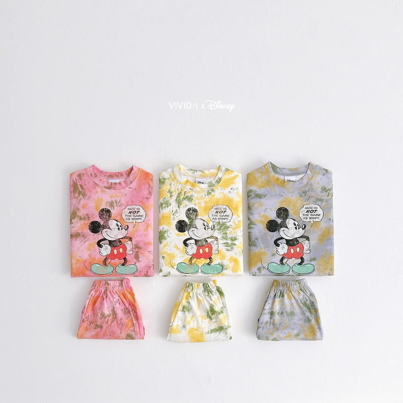 Vivid I - Korean Children Fashion - #magicofchildhood - M Water Paint Top Bottom Set