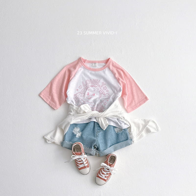 Vivid I - Korean Children Fashion - #minifashionista - 9 Raglan Bear Tee - 7