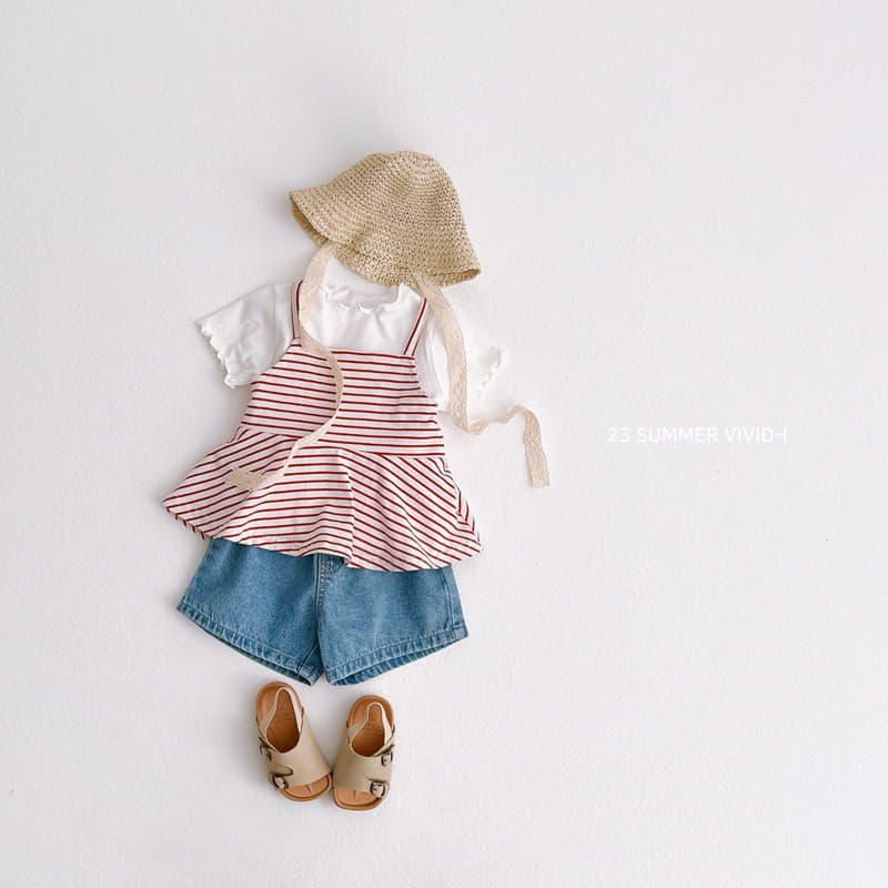 Vivid I - Korean Children Fashion - #minifashionista - Stripes Bustier - 6