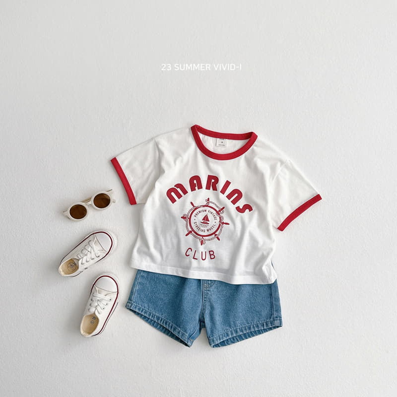 Vivid I - Korean Children Fashion - #minifashionista - Marin Piping Tee - 4