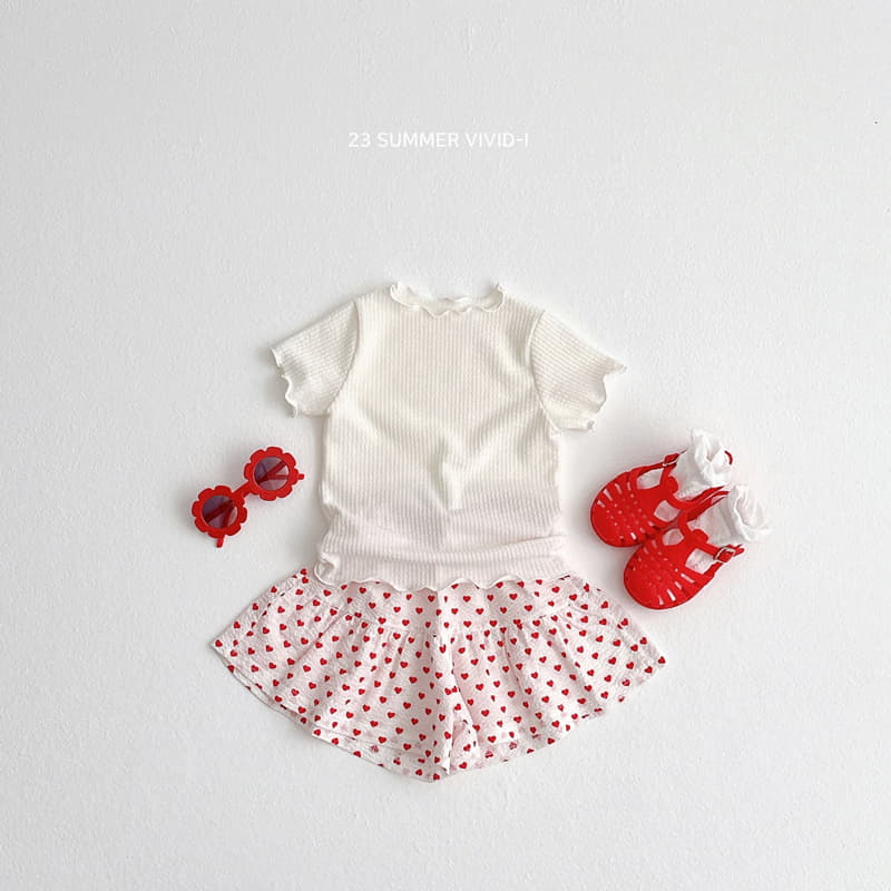 Vivid I - Korean Children Fashion - #prettylittlegirls - Soap Rib Terry Tee - 6