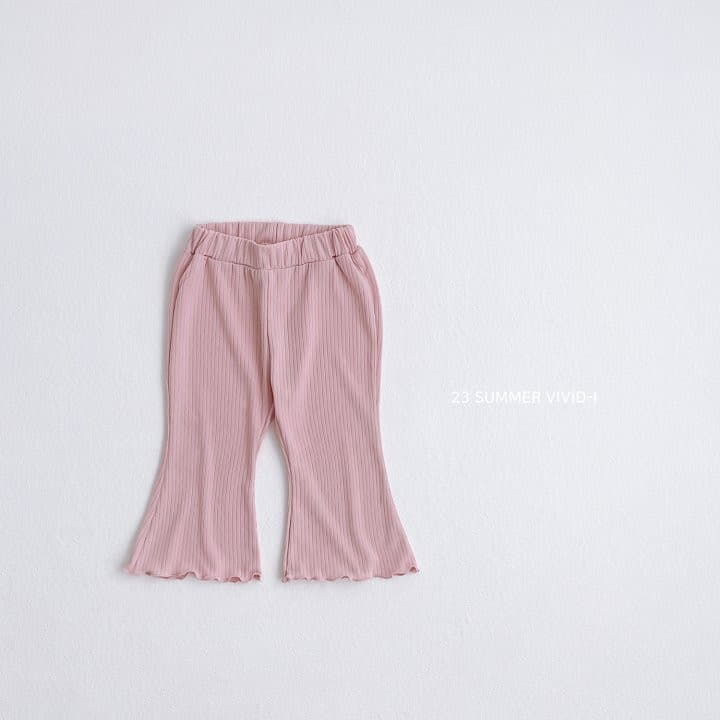 Vivid I - Korean Children Fashion - #todddlerfashion - Summer Rib Pants - 2