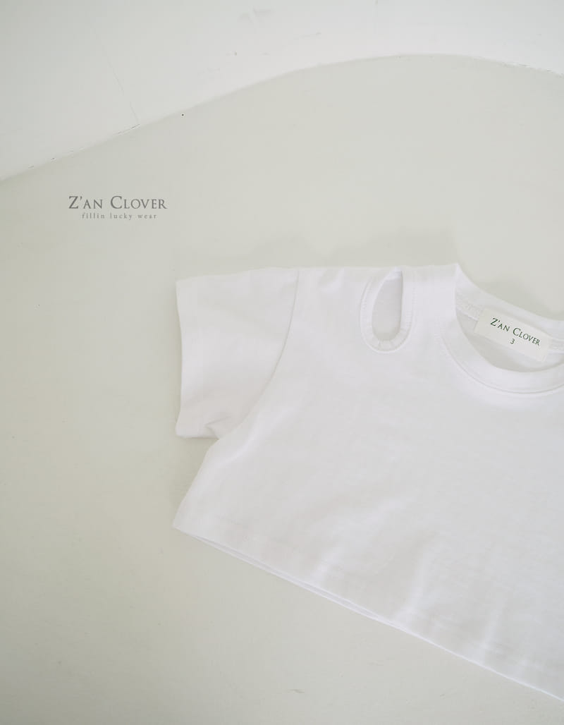 Zan Clover - Korean Children Fashion - #designkidswear - Shoulder Slit Tee - 3