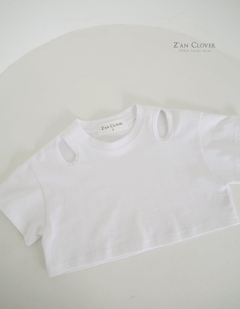 Zan Clover - Korean Children Fashion - #designkidswear - Shoulder Slit Tee - 4