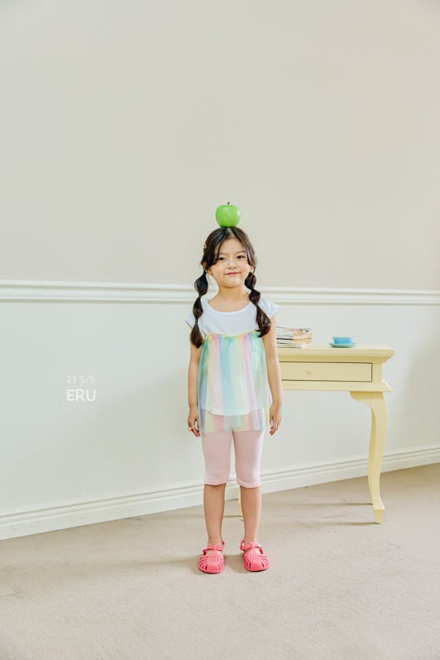 e.ru - Korean Children Fashion - #littlefashionista - Rainbow Long Tee - 3