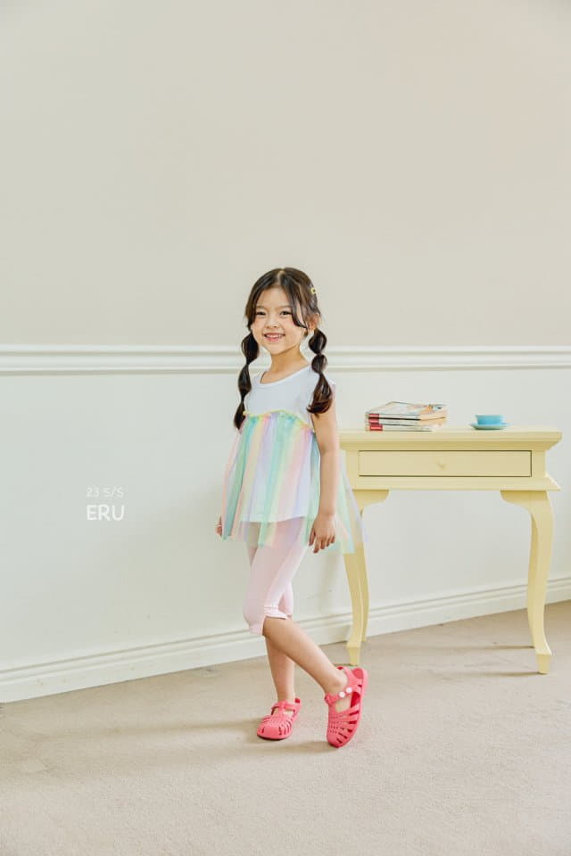 e.ru - Korean Children Fashion - #littlefashionista - Rainbow Long Tee - 4