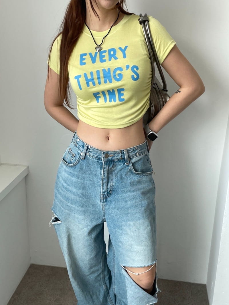 08 Room - Korean Women Fashion - #momslook - Every Shirring Tee - 8